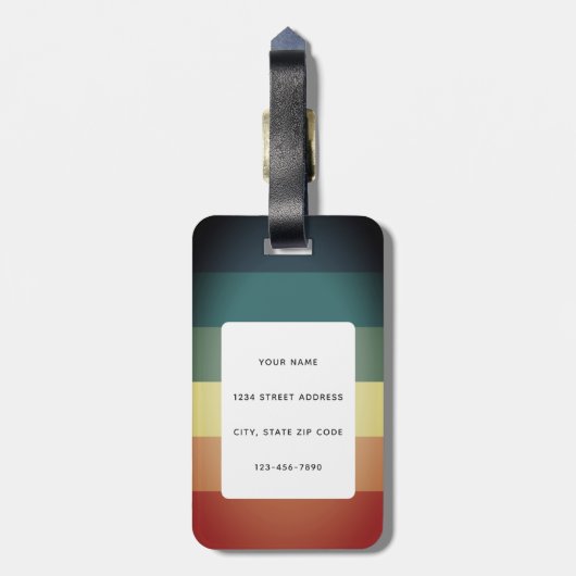 荷物タグをパグ ラゲッジタグ (裏面縦)