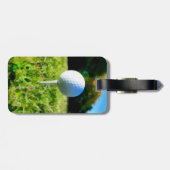 荷物タグゴルフボールとティーアートワーク ラゲッジタグ (裏面横)