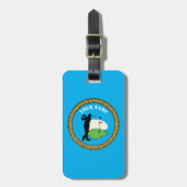 荷物タグゴルフ – 名前の追加 – ゴルファー ラゲッジタグ (正面縦)