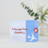 荷物タグスタイル ポストカード (スタンド正面)