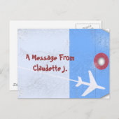 荷物タグスタイル ポストカード (正面/裏面)