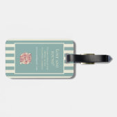 荷物タグストライプ市の故郷の名前 ラゲッジタグ (裏面横)