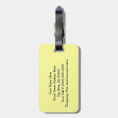 荷物タグデザイナーユニークギフト旅行夏 ラゲッジタグ (裏面縦)