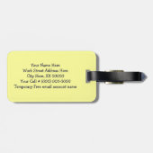 荷物タグデザイナーユニークギフト旅行夏 ラゲッジタグ (裏面横)