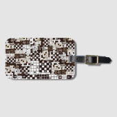 荷物タグパズルパターン ラゲッジタグ (正面横)