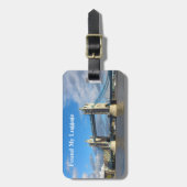 荷物タグパーソナライズされた – タワーブリッジロンドン。 ラゲッジタグ (正面縦)