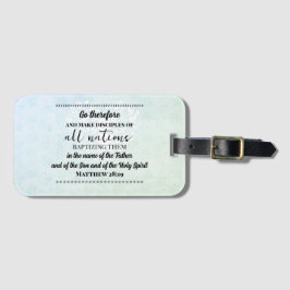 荷物タグミッション旅行バイブル詩 ラゲッジタグ