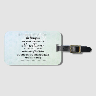 荷物タグミッション旅行バイブル詩 ラゲッジタグ