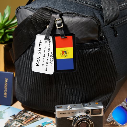 荷物タグモルドバ ラゲッジタグ (正面&裏面)