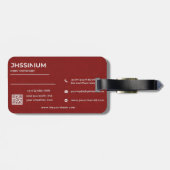 荷物タグレッドプレミアム ラゲッジタグ (裏面横)