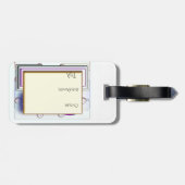 荷物タグ名アドレス電話番号モノグラム ラゲッジタグ (裏面横)