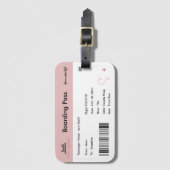 荷物タグ妊娠告知ガール ラゲッジタグ (正面縦)