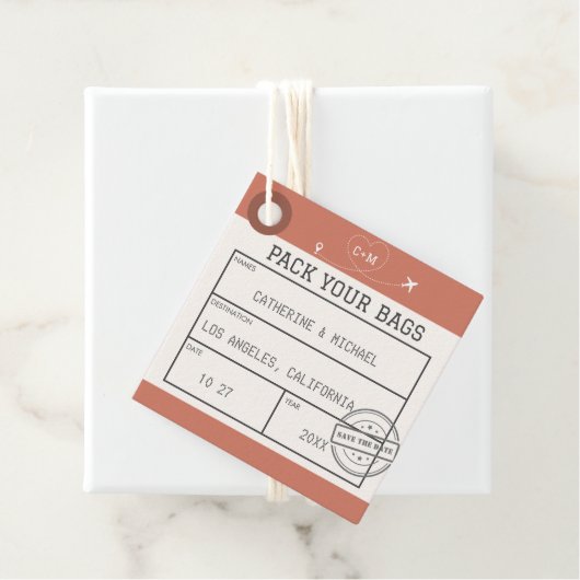 荷物タグ日付の保存 フェイバータグ (インサイチュ)