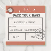 荷物タグ日付の保存 フェイバータグ (正面)