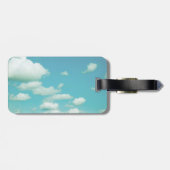 荷物タグ雲で青い空をパーソナライズ ラゲッジタグ (裏面横)