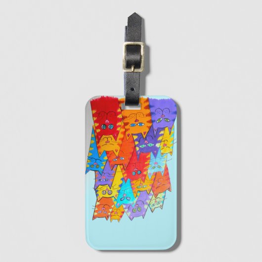 荷物タグ004 - Cat Pack ラゲッジタグ (正面縦)