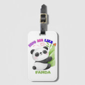 荷物タグ – パンダのように私を抱き締め🐼 ラゲッジタグ (正面縦)