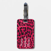 荷物タグ/ヒョウ印刷 ラゲッジタグ (裏面縦)