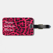 荷物タグ/ヒョウ印刷 ラゲッジタグ (裏面横)