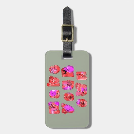 荷物タグ ラゲッジタグ (正面縦)