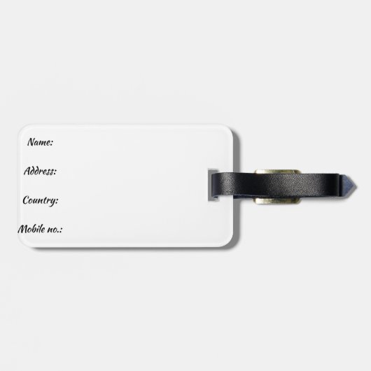 荷物タグ ラゲッジタグ (裏面横)