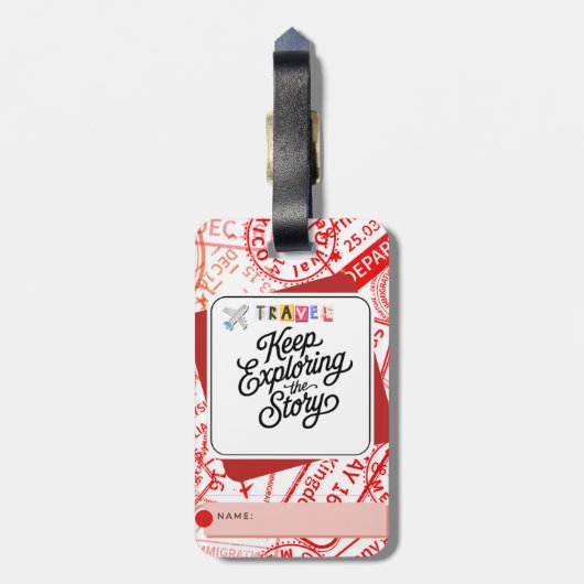 荷物タグ ラゲッジタグ (裏面縦)