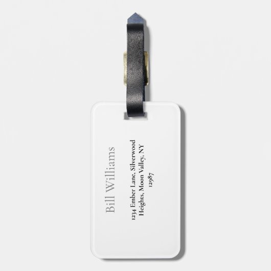 荷物タグ ラゲッジタグ (裏面縦)