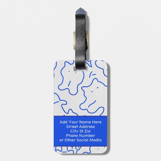 荷物タグ ラゲッジタグ (裏面縦)