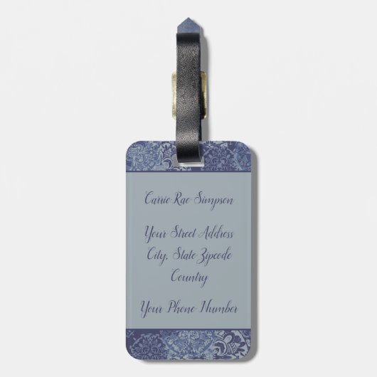 荷物タグ ラゲッジタグ (裏面縦)