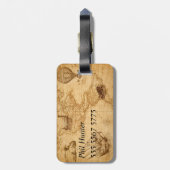 荷物タグ – 両面ヴィンテージアメリカ地図 ラゲッジタグ (裏面縦)