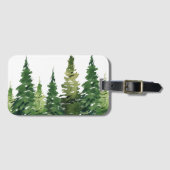 荷物タグ – 水彩フォレスト ラゲッジタグ (正面横)