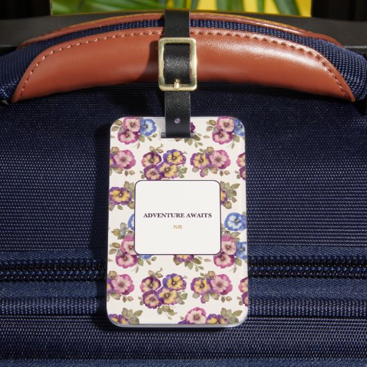 荷物タグ 花 | 冒険が待っている ラゲッジタグ (正面インサイチュ2)