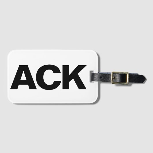 荷物タグ ACK ラゲッジタグ (正面横)