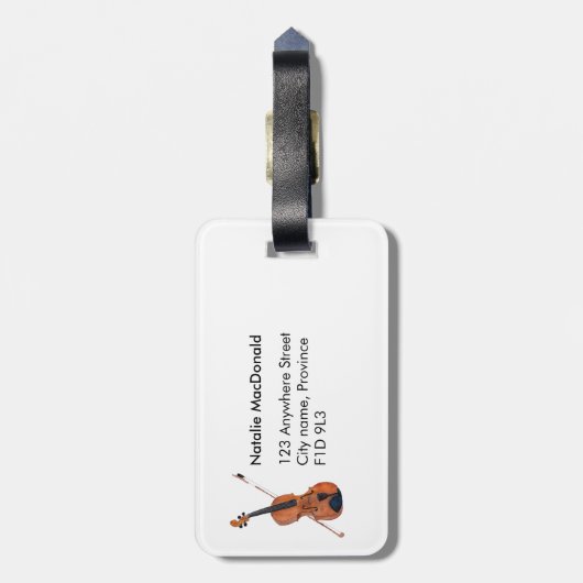 荷物タグ – Fiddle ラゲッジタグ (裏面縦)