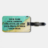 荷物タグIは生まれビーチに来た ラゲッジタグ (裏面横)