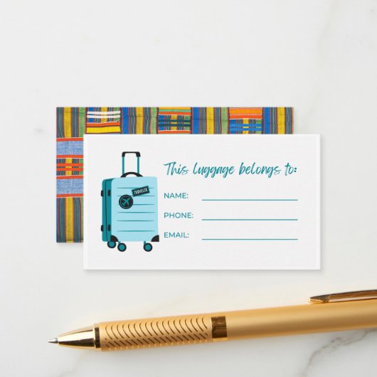 荷物タグIDカード エンクロージャーカード (正面/裏面インサイチュ)