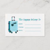 荷物タグIDカード エンクロージャーカード (正面)