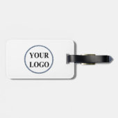荷物バッグラベルロゴを追加する男らしシンプル ラゲッジタグ (裏面横)