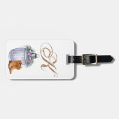 荷物パーソナライズされたタグサマーカントリー結婚式Ru ラゲッジタグ (正面横)