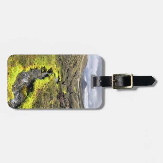荷物パーソナライズされたタグ – アイスランド自然 ラゲッジタグ (正面横)