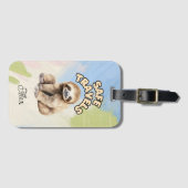 荷物パーソナライズされたタグ（スロース） ラゲッジタグ (正面横)