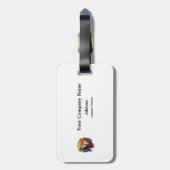 荷物パーソナライズされたタグ – ビジネスカスタム詳細 ラゲッジタグ (裏面縦)