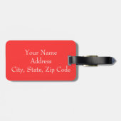 荷物パーソナライズされたタグ ラゲッジタグ (裏面横)