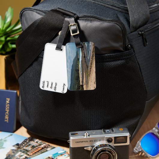 荷物パーソナライズされたタグ ラゲッジタグ (正面&裏面)