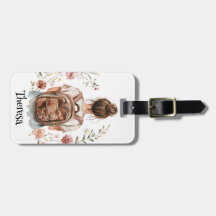 荷物パーソナライズされたタグ – Brunette Woman