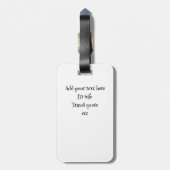 荷物パーソナライズされたタグ – Brunette Woman ラゲッジタグ (裏面縦)