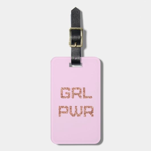 荷物パーソナライズされたタグ – GRL PWR ラゲッジタグ (正面縦)