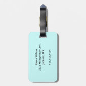 荷物モノグラムのタグ ラゲッジタグ (裏面縦)