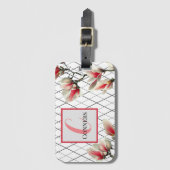 荷物モノグラムのパーソナライズされたタグ ラゲッジタグ (正面縦)