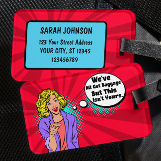 荷物ユニークは全て得ある ラゲッジタグ